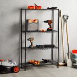 REGAL VONHAUS 130X80X30 CM 4P/100KG ŽIČNE POLICE - ANTRACIT