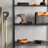 REGAL VONHAUS 170X80X30 CM 5P/100KG ŽIČNE POLICE - ANTRACIT