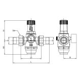 REGULACIJSKI VENTIL KOVINA RT 697 50.8 MM (2 -) REG.TLAKA Z MANOMETROM