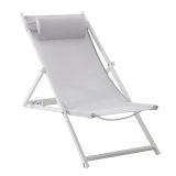 LEŽALNIK IZ TEKSTILENA NATERIAL PLAŽNI BEL ALU TEKST 113.5X58