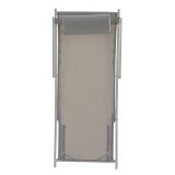 LEŽALNIK IZ TEKSTILENA NATERIAL PLAŽNI BEL ALU TEKST 113.5X58