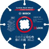 REZALNA PLOŠČA EXPERT CARBIDE MULTI WHEEL X-LOCK, 125 MM, 22,23 MM
