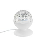 NAMIZNA SVETILKA PRISMA RGB-LED DISCO BELA