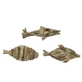 DEKORACIJA DECORIS RIBA LESENA 28X17X39 CM