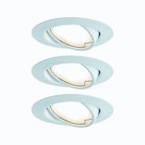 VGRADNI LED REFLEKTOR RL BASE COIN 3X5W GIBLJIV BELA