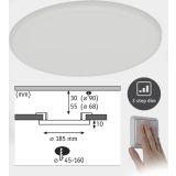 LED PANEL RL VELUNA 17.5W NW 3STEP DIM, FI=185MM IP44
