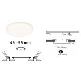 LED PANEL RL VELUNA 4.5W WW FI=75MM IP44