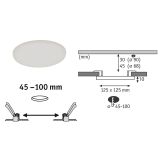 LED PANEL RL VELUNA 8.5W WW FI=125MM IP44