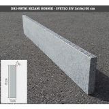 IZDELEK IZ GRANITA ROBNIK DR3 REZAN VRTNI 3X15X100 CM SVETLO SIV