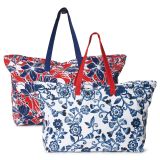 TORBA, NAHRBTNIK SORBETTO ROČNA MILAZZO 65X57X17 CM Z ZADRGO, POTISKANA