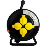 ROLETA - PVC VODNIK ENTAC PODALJŠEK NA KOLUTU 25M 4XSCHUKO VTIČNICA 3G1.5