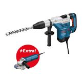 RUŠILNO KLADIVO SDS-MAX GSH 5 CE + KOTNI BRUSILNIK GWS9-125