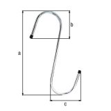 RAZNA OBEŠALA ALBERTS S KLJUKA, FI 6, 180 MM NOSILNOST 15 KG