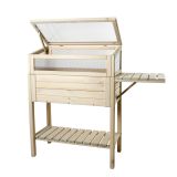 LESENA VISOKA GREDA PATKAR S POKROVOM IN POLICO SAND 118X39X107 CM