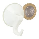 PVC OBEŠALNA KLJUKA WALTECO VAKUUMSKA BELA