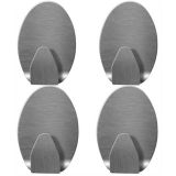 KOVINSKA OBEŠALNA KLJUKA WALTECO SAMOLEPILNA OKROGLA NERJAVNA ZAV=4KOS