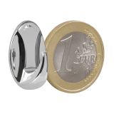 PVC OBEŠALNA KLJUKA WALTECO SAMOLEPILNA PVC KROMIRANA ZAV=2KOS