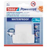 SAMOLEPILNI IZDELEK TESA POWERSTRIPS DVOJNA KLJUKICA BELA VODOODPORNA VALOVITA 2/1