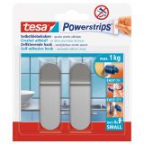 SAMOLEPILNI IZDELEK TESA POWERSTRIPS MINI KLJUKICA 2/1 KOVINSKA