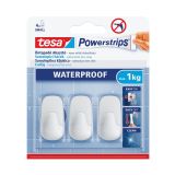 SAMOLEPILNI IZDELEK TESA POWERSTRIPS KLJUKICA L VODOODPORNA BELA 2/1