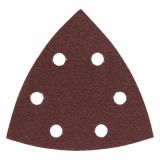 25-DELNI SET SAMOPRITRDILNIH BRUSNIH LISTOV BOSCH 93MM G60 6 LUKENJ RDEČA BARVA ZA LES