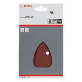 5-DELNI SET SAMOPRITRDILNIH BRUSNIH LISTOV BOSCH 95X135 MM K180 4 LUKNJE RDEČA BARVA ZA LES