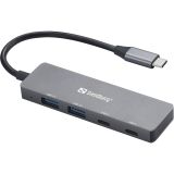 USB RAZDELILEC (HUB) SANDBERG SB13650 HUB / DOCK