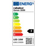 SENZORSKO SVETILO RABALUX ZENON SENZOR 18W BELO