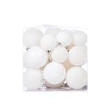 BUNKA IZ UMETNE MASE GLOSSTYLE V BELI BARVI 36/1 50/60/70 MM