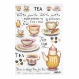 SERVIETNA, DECOUPAGE TEH. RAYHER DECOUPAGE PAPIR RIŽEV A4 TEA CUP