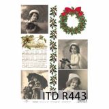 SERVIETNA, DECOUPAGE TEH. RAYHER DECOUPAGE PAPIR RIŽEV A4 VINTAGE BOŽIČ