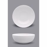 SERVIRNA SKLEDA 30 CM BELA PORCELAN