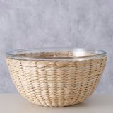 SERVIRNA SKLEDA BOLTZE 23 CM OKROGLA, STEKLENA