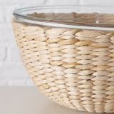 SERVIRNA SKLEDA BOLTZE 23 CM OKROGLA, STEKLENA