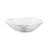 SERVIRNA SKLEDA ZELLER PRESENT 39X9.3 CM ŽIČNATA KROMIRANA