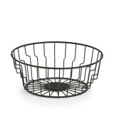 KOŠARA ZA SADJE ZELLER PRESENT KOŠARA ZA SADJE OKROGLA 24X9.5 CM KOVINA ČRNA