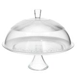 SERVIRNI KROŽNIK TOGNANA 33X28 CM STOJALO ZA TORTO S POKROVOM