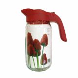 SERVIRNI VRČ HEREVIN TOLEDO 1L RDEČ STEKLEN