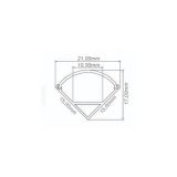 SESTAVNI DEL MENTES ALU PROFIL 2M KOTNI MAT