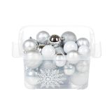 BUNKA IZ UMETNE MASE GLOSSTYLE SET 36 Z ROČKO SREBRNE BARVE V PVC ŠKATLI