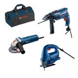 SET ORODIJ BOSCH PROFESSIONAL SET GSB 550+GWS 750-125+GST 700+TORBA