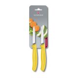SET NOŽEV VICTORINOX ZA ZELENJAVO 2X ŠPIČASTO REZILO 8CM RUMEN