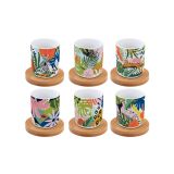 SET SKODELIC IN LONČKOV EASY LIFE 6 DELNI TROPICAL VIBES 110 ML Z LESENIM PODSTAV.
