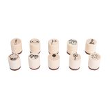 LUKNJAČ,ŠTAMPILJKA,ŠABLON RAYHER SET ŠTAMPILJK "CELEBRATE" MINI, 2 CM O, 2