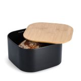 SHRANJEVANJE KRUHA ZELLER PRESENT 26.5X26.5X14.5 CM POSODA ZA KRUH Z BAMBUS POKROVOM