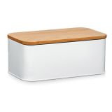 SHRANJEVANJE KRUHA ZELLER PRESENT KRUHOVNIK 31X18X12.5 CM S POKROVOM, MAT BEL