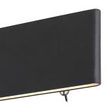 DEKORAT. STENSKA SVETILKA SIEGFRIED 8W ČRNA