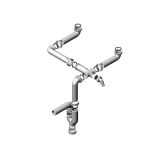 PVC SIFON ZA KORITO ALVEUS SIFON 2XSP (BREZ GRL)