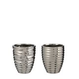 KERAMIČNI NOTRANJI LONEC MICA SIJAJ LONEC ZA ORHIDEJE V15.5XP13.5CM