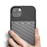 SILIKONSKI OVITEK THUNDER ARMOR ZA IPHONE 15 - ČRN